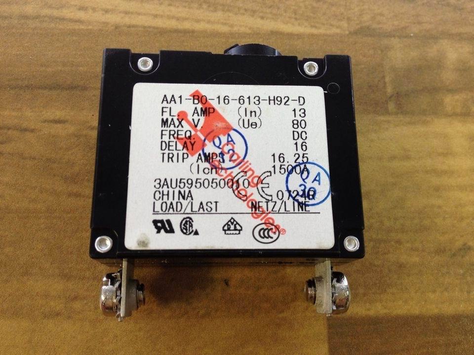 United States Jia Ling AA1-80-16-613-H92-D - circuit breaker 80VDC 1P13A new genuine