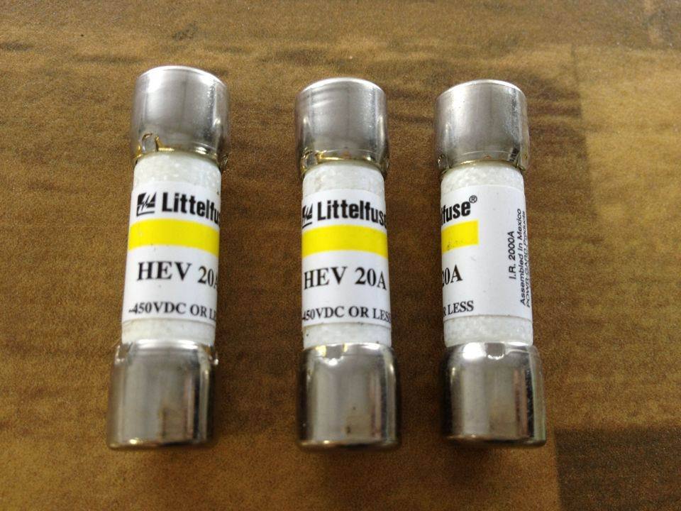 Imported Littelfuse Lite HEV10A HEV15A HEV20A HEV30A HEV40A HEV50A fuse fuse 450VDC 10X38 20A