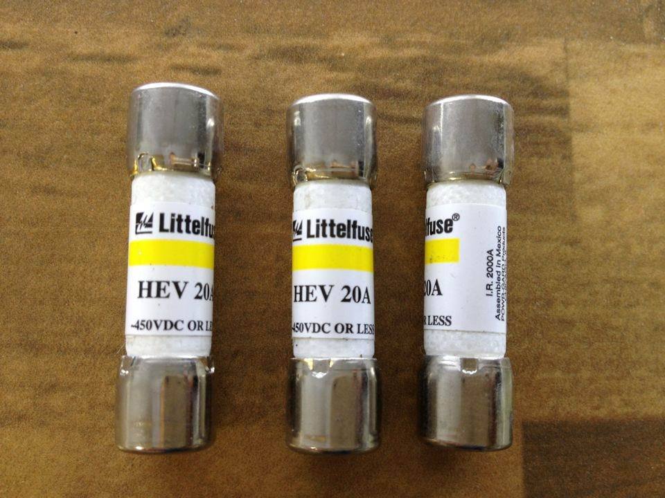 Imported Littelfuse Lite HEV10A HEV15A HEV20A HEV30A HEV40A HEV50A fuse fuse 450VDC 10X38 20A