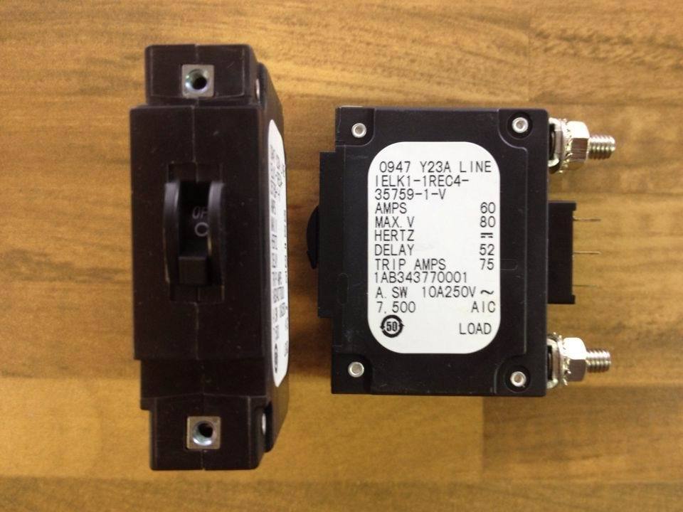 The United States AIRPAX IELK1-1REC4-35759-1-V Ebers breaker 1P60A 80V original -