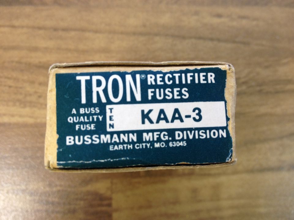 United States TRON KAA-3 Bussmann BUSS FUSE 10X38 fuse original authentic