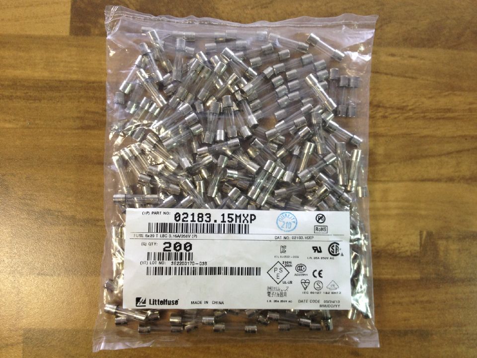 The United States Litteituse LBC T Lite 3.15A glass tube 250V 5X20 FUSE insurance