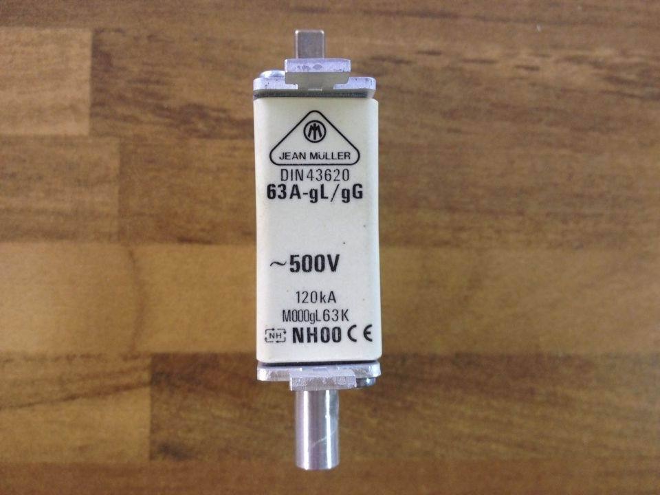 German MULLER JEAN gold Miller N5013813 fuse NH00 DIN43620 63A genuine
