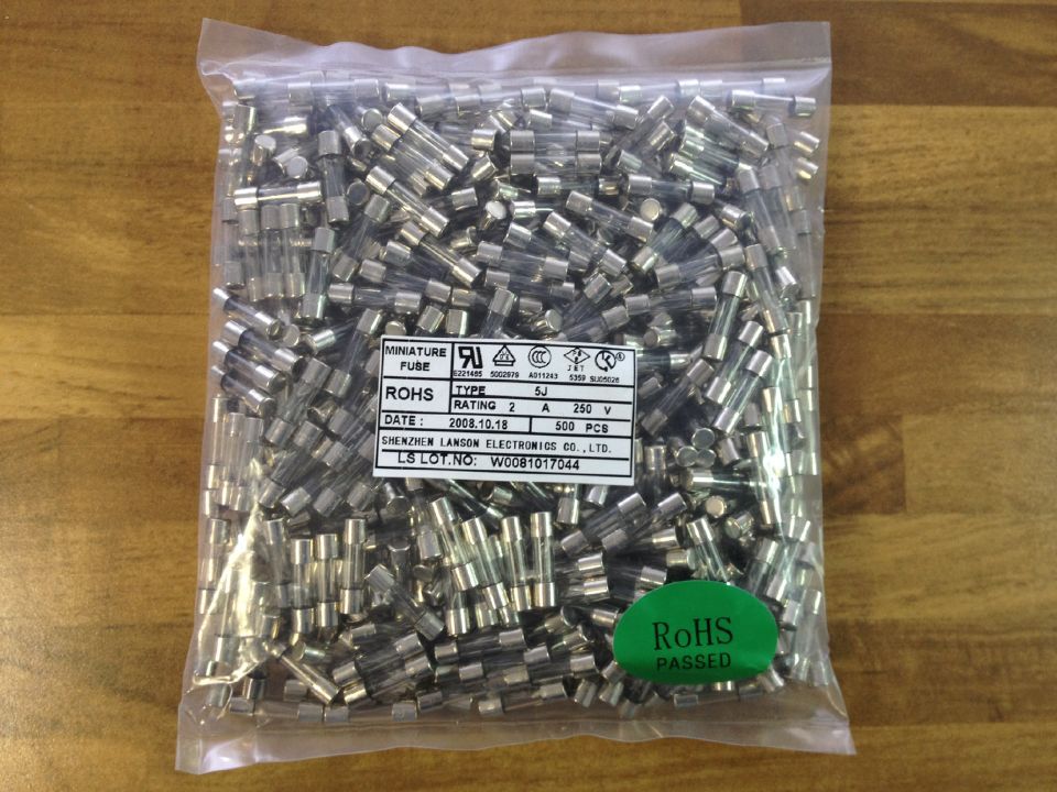 Lansonfuse Liang Sheng F2A 250V 2A 5J 5X20 glass fuse