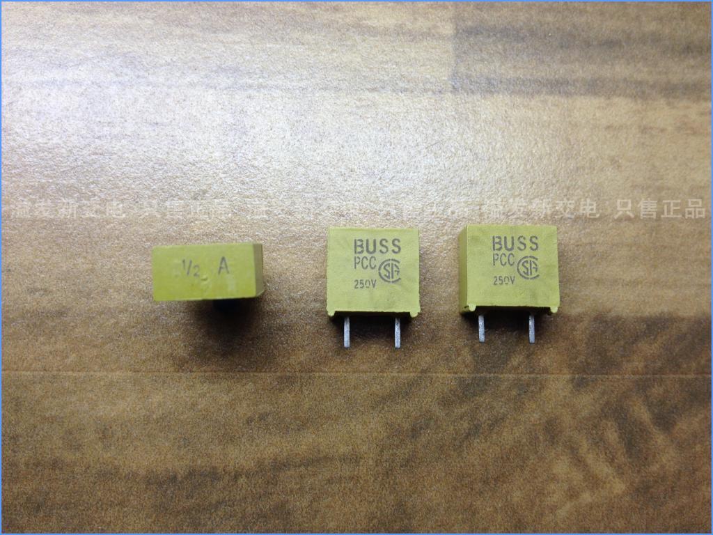 United States BUSS BK/PCC-1/2 250V Bussmann square fuse / insurance tube 0.5A250V