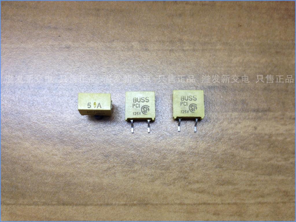 United States BUSS BK/PCI-5 5A 125V Bussmann square pin fuse / insurance tube