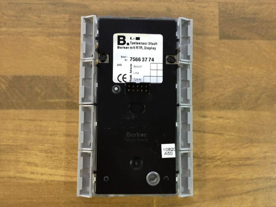 Berker 75663774 three Boko button panel with temperature and display EIB/KNX original authentic