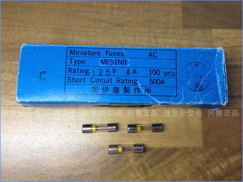 Original Japanese 125V 4A MF51NR imported fuse fuse fuse 5X20