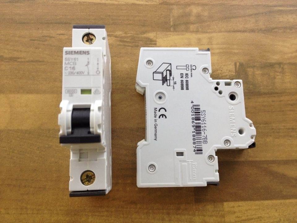 SIEMENS MBC C16A 5SY61 mini circuit breaker black series 1P16A air switch