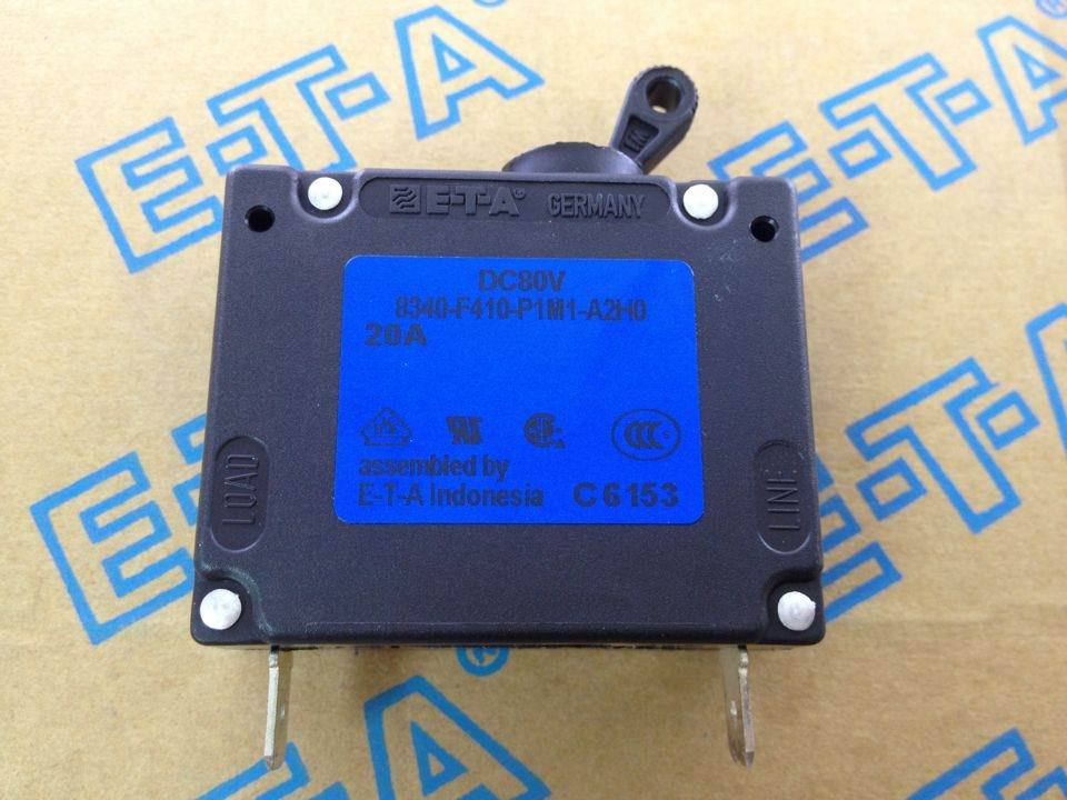 Germany 8340-F410-P1M-A2H020A E-T-A circuit breaker DC80V 1P20A original authentic