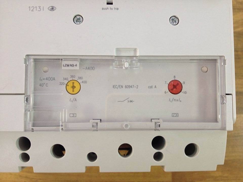 Muller MOELLER Eaton LZMN3-4-A400 circuit breaker 4P400A adjustable 320A-400A original