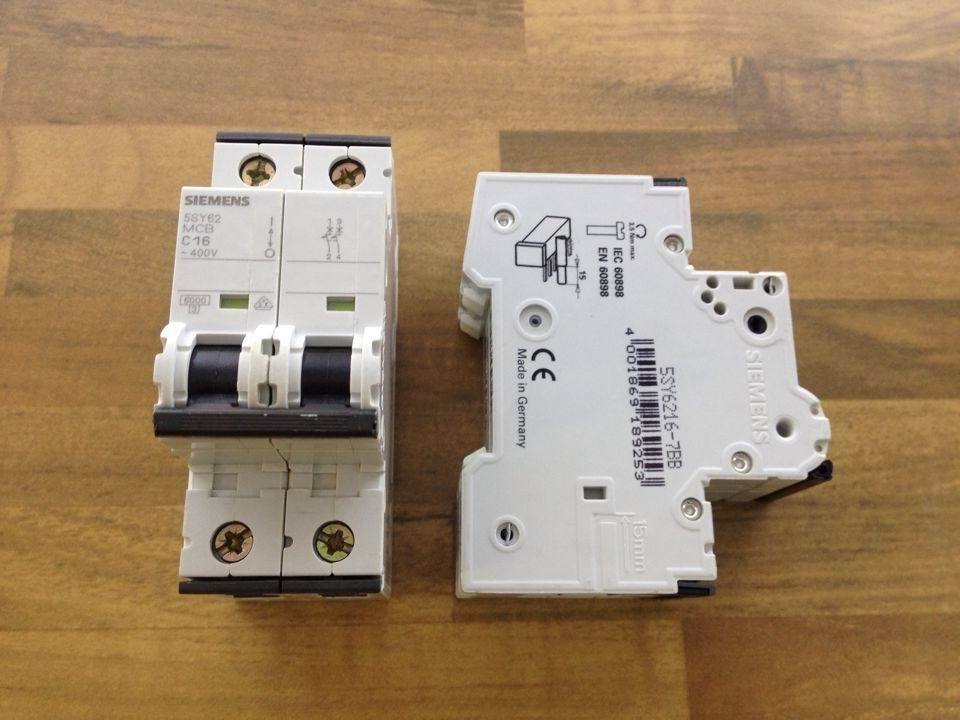 SIEMENS SIEMENS MCB C16 2P16A 5SY62 air switch black series original authentic