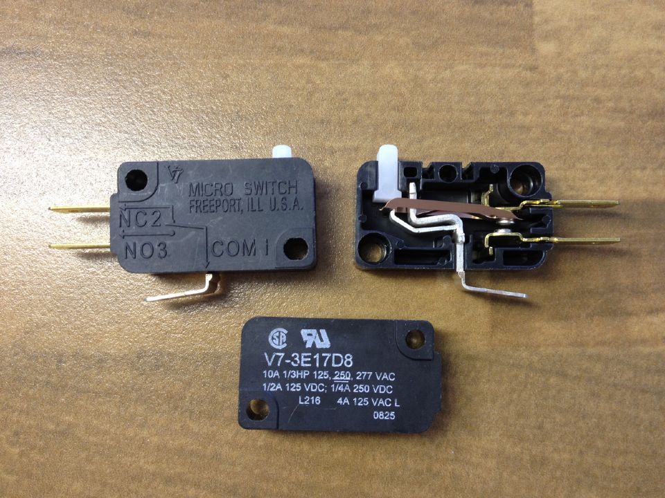 U.S. SWITCH V7-3E17D8 Honeywell MICRO travel switch 277V 10A original authentic