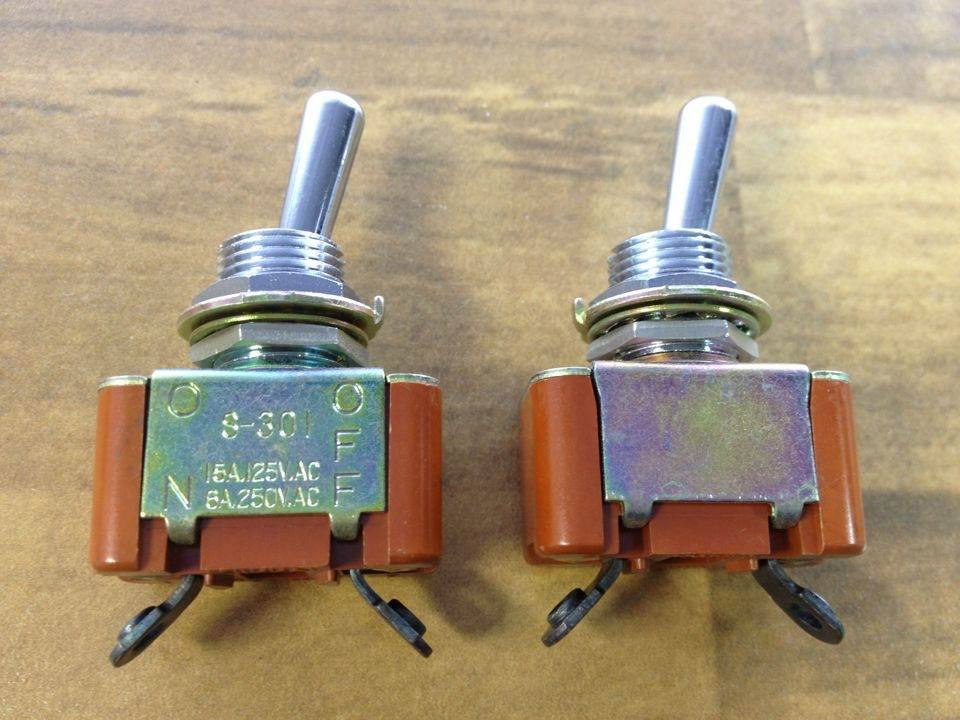 Japan imported NKK S-301 toggle switch toggle pin two second 6A250V 15A125V genuine original