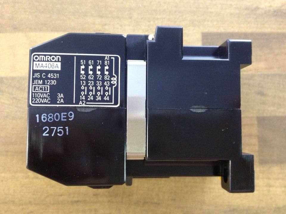 OPMRON OMRON MA406A intermediate relay 4NO+4NC 24VAC original authentic