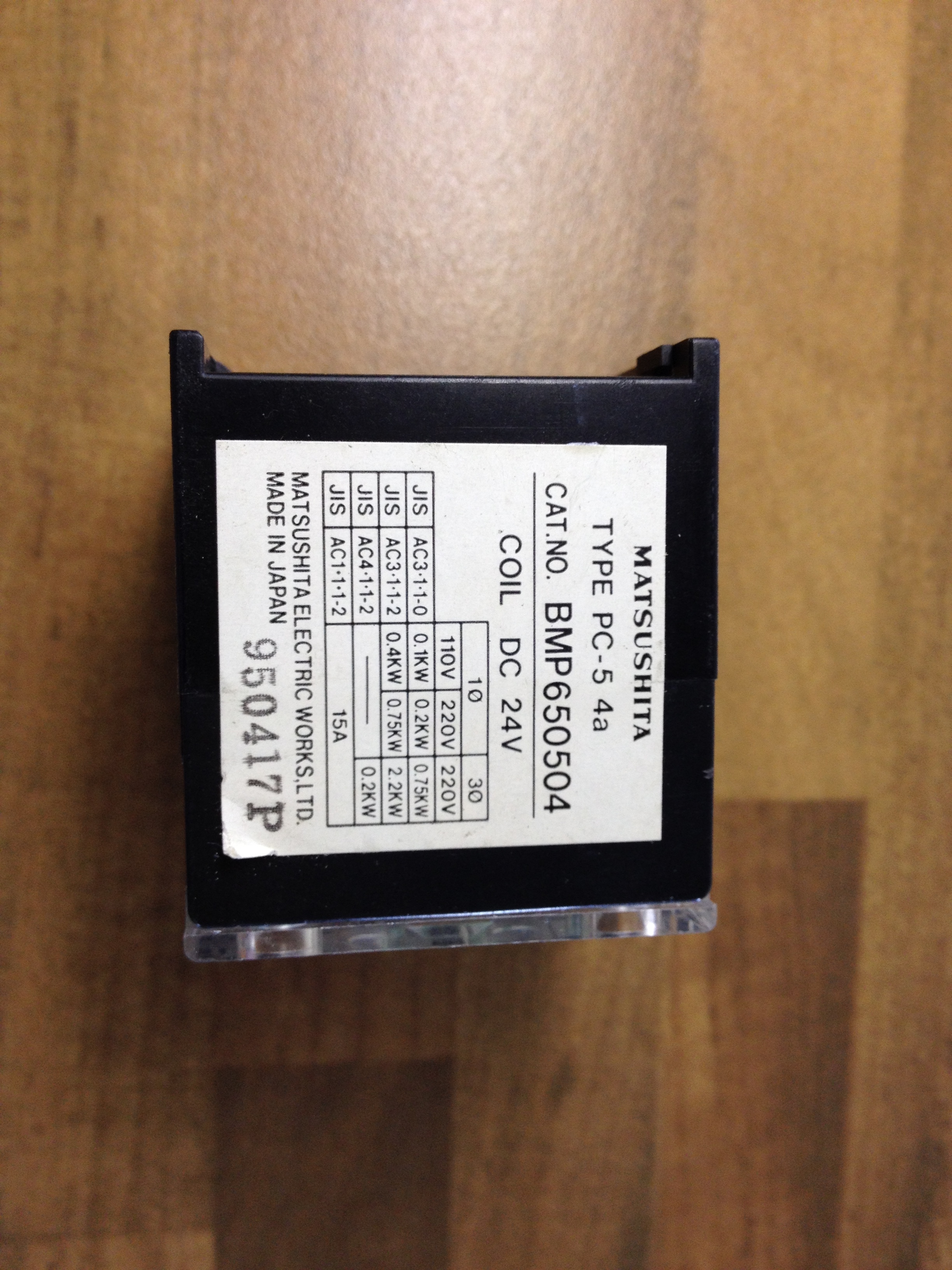 MATSUSHITA BMP650504 PC-54A DC24V contactor original authentic