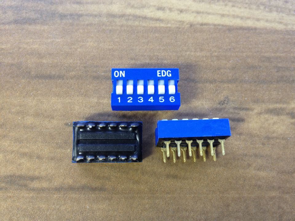 The imported EDG 6 dial switch pitch 2.54MM flat dial switch toggle switch genuine original