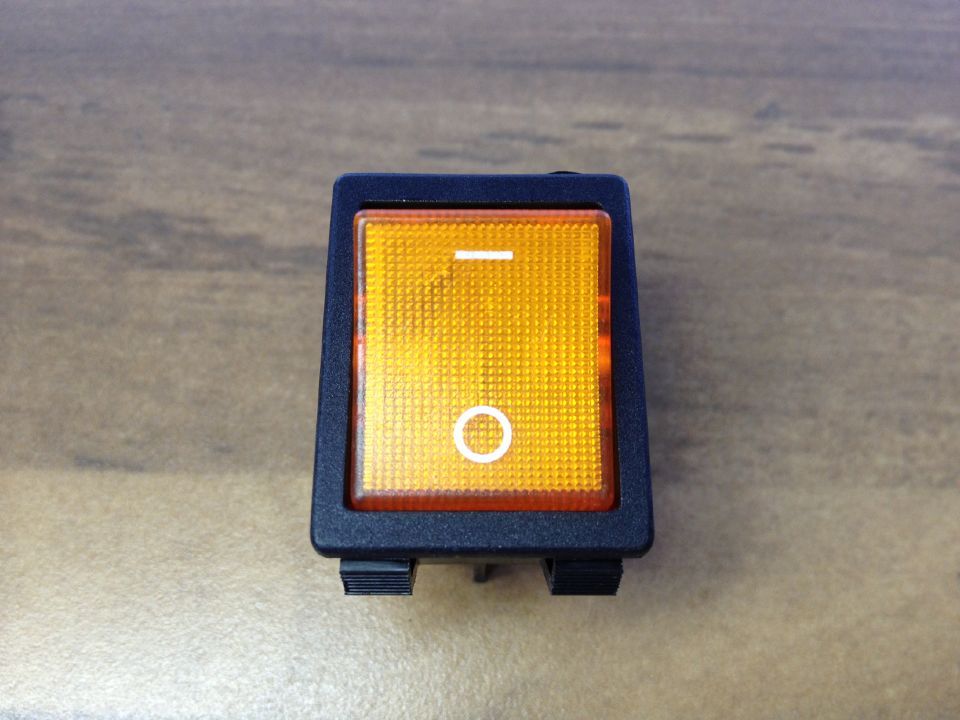 Taiwan E-SWITCH 16A 250V imported silver contacts with lamp rocker rocker switch TB5 power switch