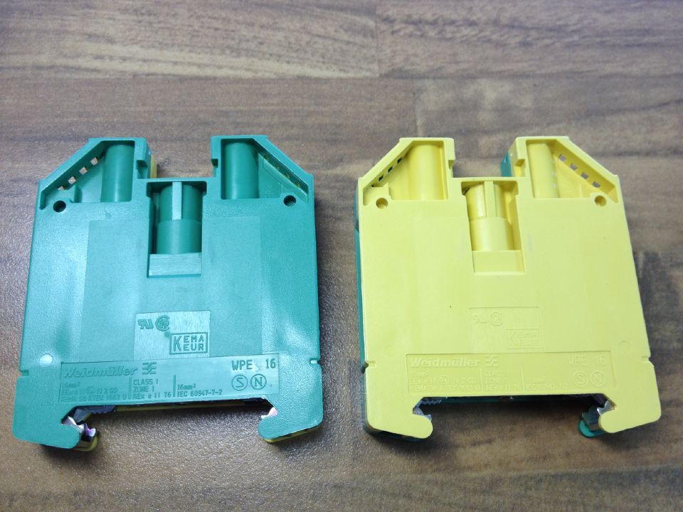 Original authentic German Weidmuller Wade Miller WPE16 straight terminal 1010400000
