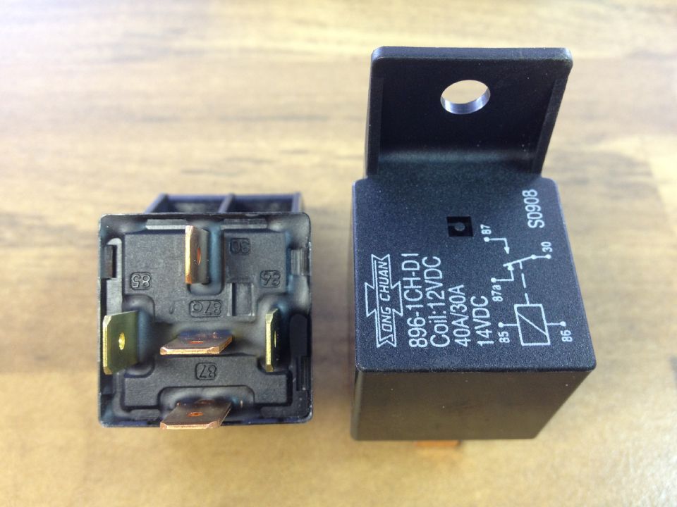 Songchuan 896-1CH-D1 car waterproof relay 40A 12VDC universal five foot high power relay