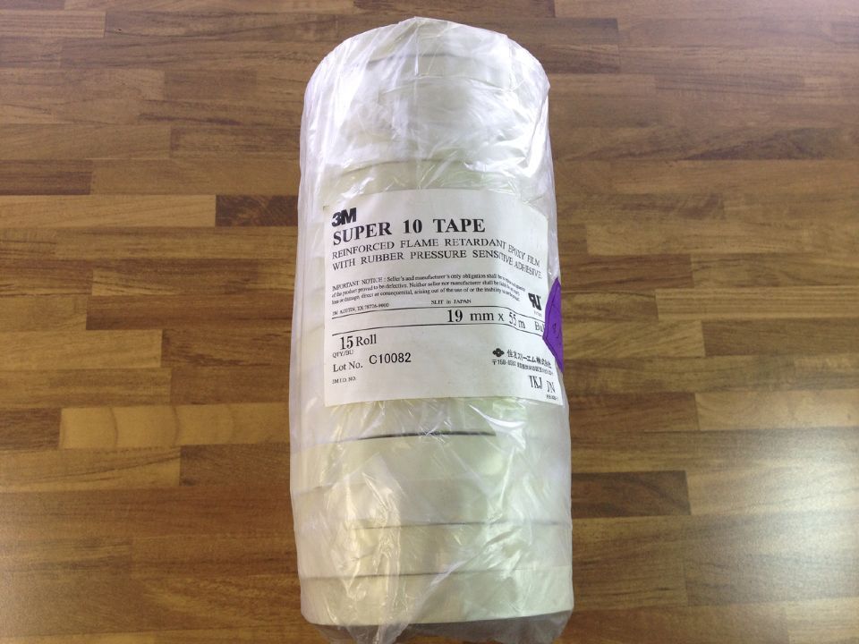 The United States 3M SUPER 10 epoxy thin film electrical tape 19MMX55M transformer relay original cloth