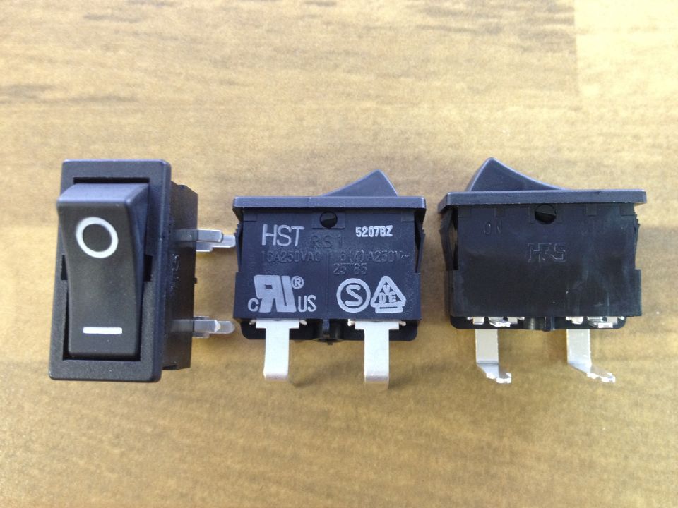 The new Japanese HST RS1 four bending type rocker switch 16A250V genuine original