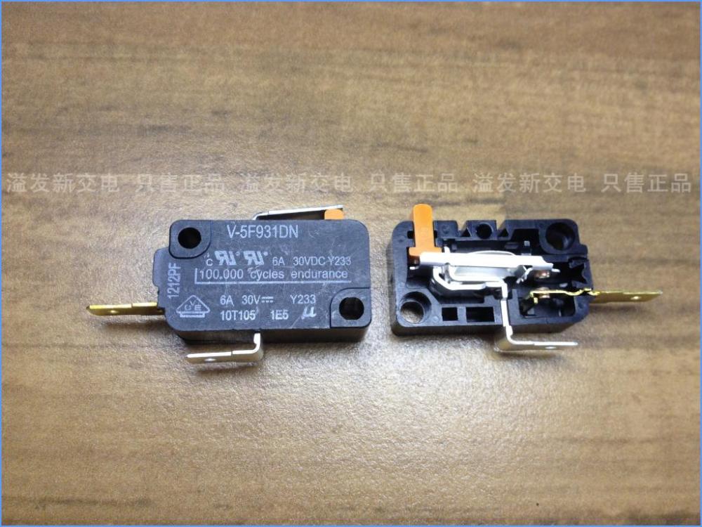 Short handle long life silver contact micro switch / limit travel switch of original Japanese mountain V-5F931DN