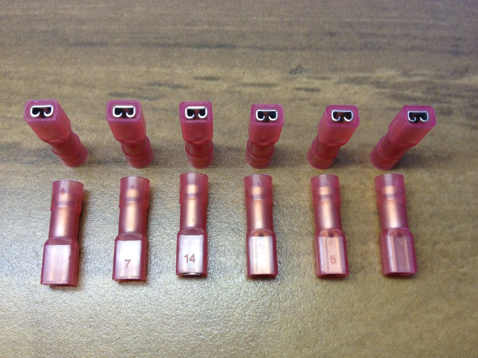 Taiwan FDFNYD1-1105 KST female pre insulated connector 22-16AWG insert spring cold pressed terminal
