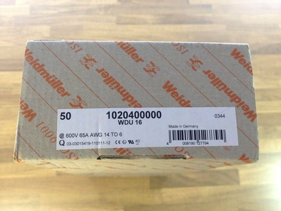 Original authentic German Weidmuller Wade Miller WD016 straight terminal 1020400000