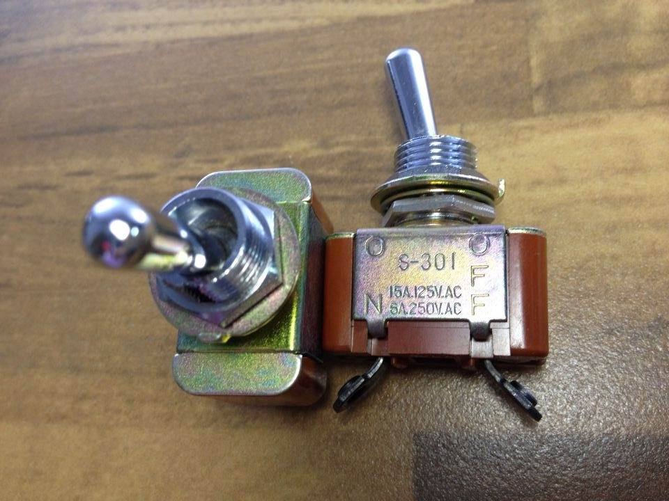 Japan imported NKK S-301 toggle switch toggle pin two second 6A250V 15A125V genuine original