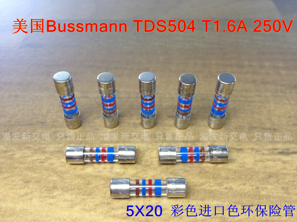 The United States TDS504 T1.6A Bussmann color green insurance pipe 5X20 1.6A250V