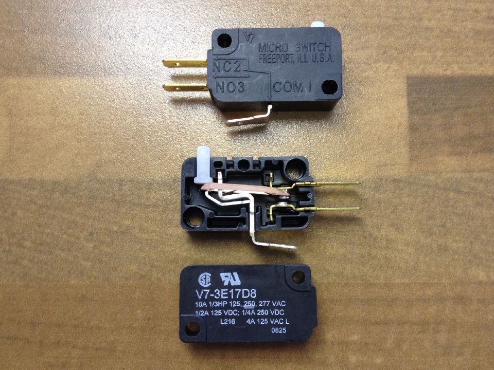 U.S. SWITCH V7-3E17D8 Honeywell MICRO travel switch 277V 10A original authentic