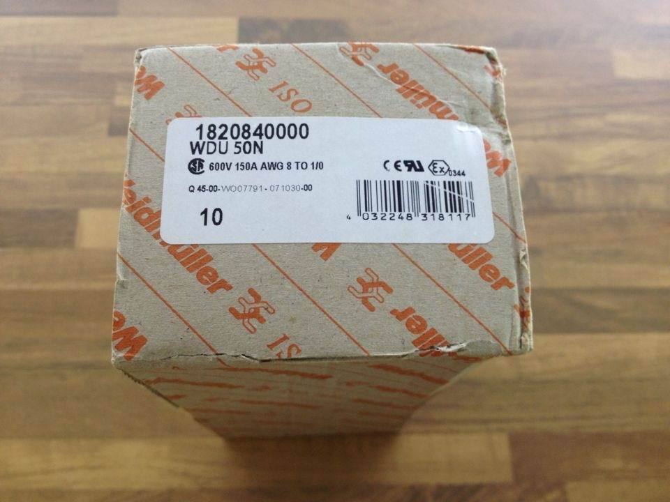 Germany Weidmuller Wade Miller W WDU50N series through type of terminal