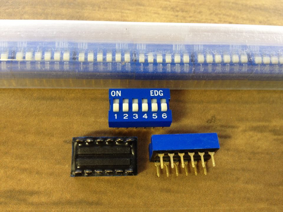 The imported EDG 6 dial switch pitch 2.54MM flat dial switch toggle switch genuine original