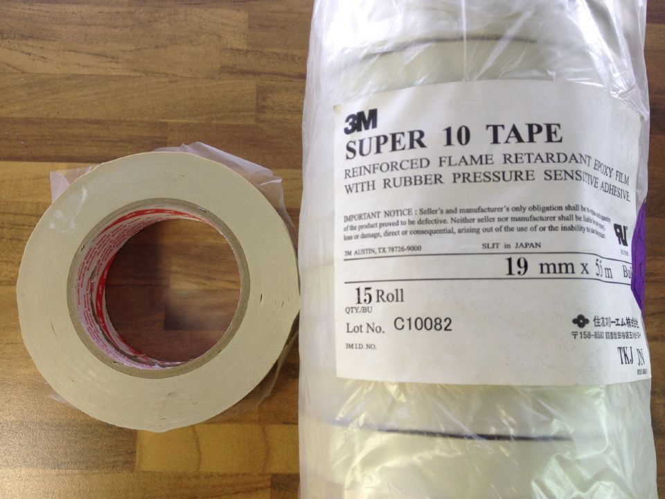 The United States 3M SUPER 10 epoxy thin film electrical tape 19MMX55M transformer relay original cloth