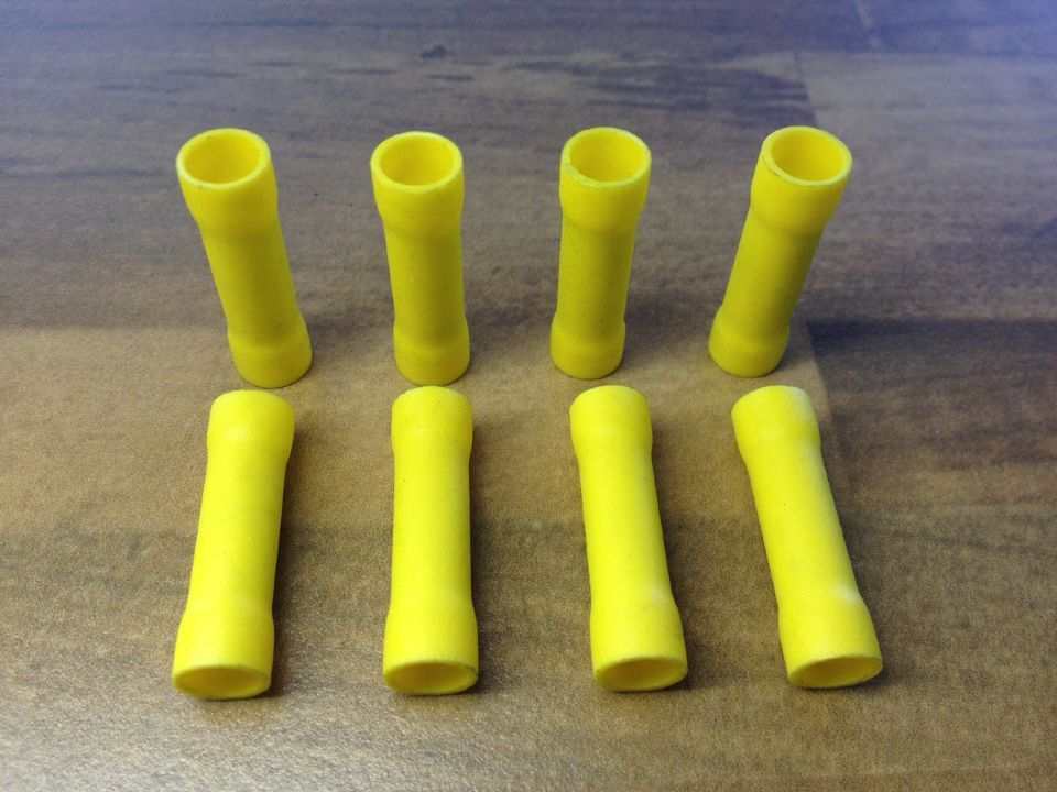 The United States TE Tyco AMP 12-10 tube type cold pressed terminal circular pre insulated end copper connecting tube