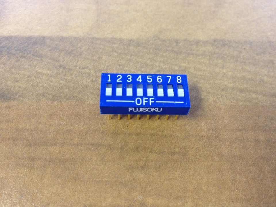 Import Fujitsu FUJISOKU 8 dial switch pitch 2.54MM flat dial switch toggle switch