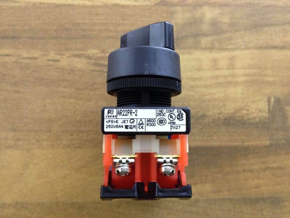 Fuji AR22PR-2 rotary two position switch 1NO 1NO1NC 2NO2NC 3NO 4NO 22MM per cent opening original authentic