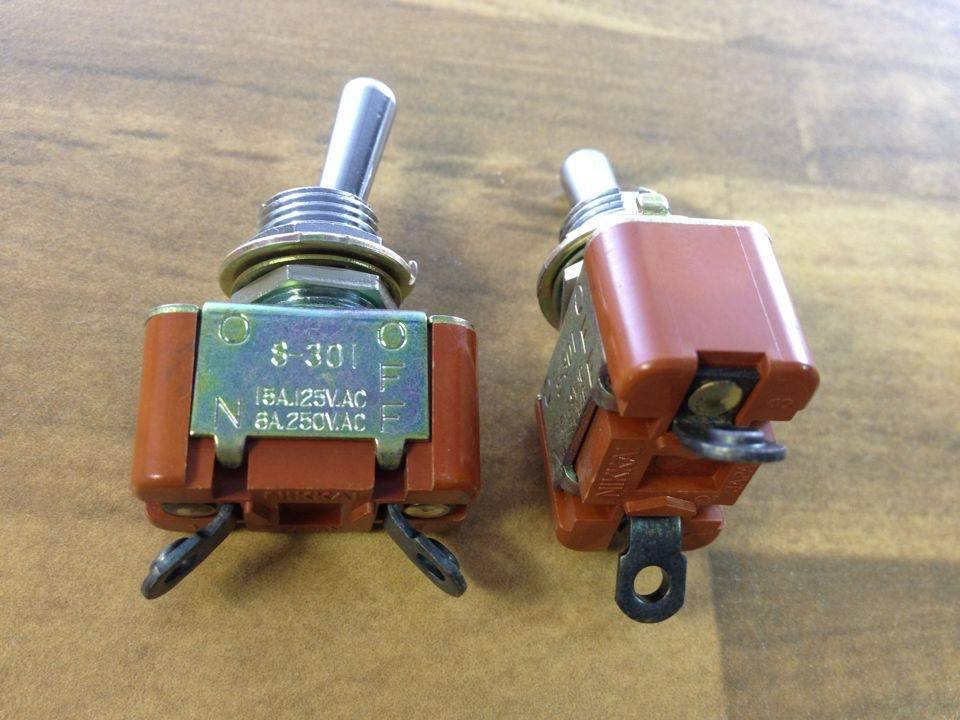 Japan imported NKK S-301 toggle switch toggle pin two second 6A250V 15A125V genuine original