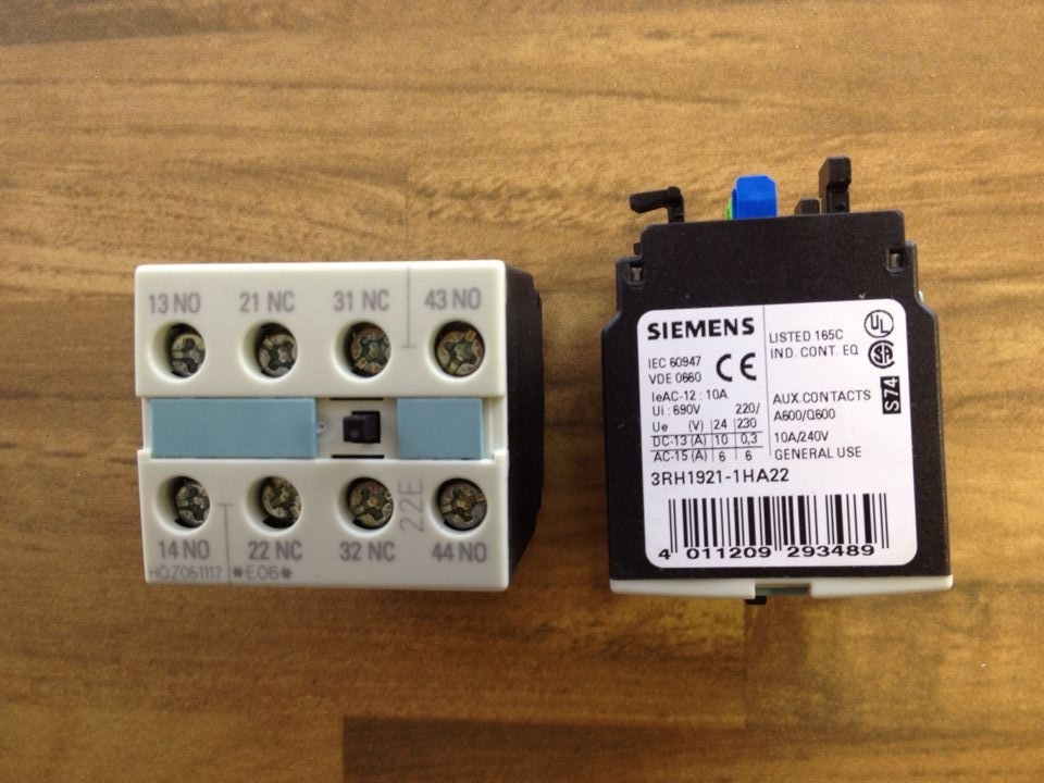 Germany original spot SIEMENS 3RH1921-1HA22 auxiliary contact 2NO+2NC new genuine