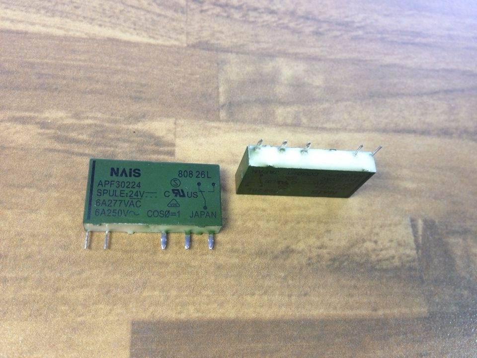 Original - APF30224 relay 6A250V vertical relay DC24V Japanese production