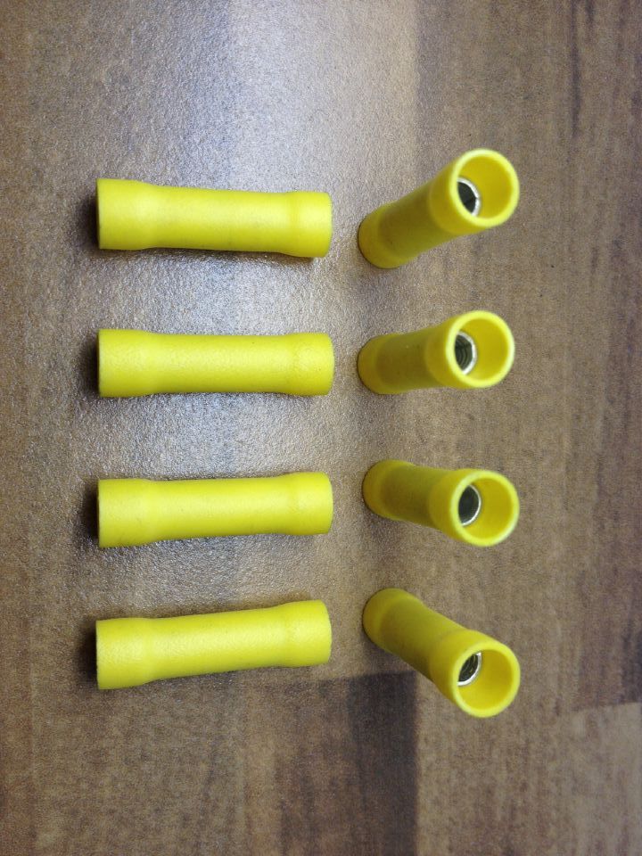 The United States TE Tyco AMP 12-10 tube type cold pressed terminal circular pre insulated end copper connecting tube