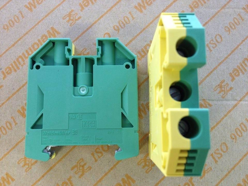 Original authentic German Weidmuller Wade Miller WPE16 straight terminal 1010400000