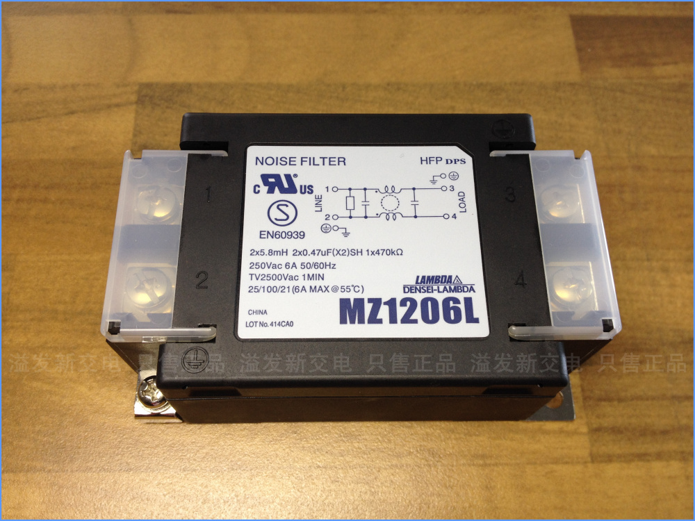 Original Japanese MZ1206L NOISE FIL TER TDK-LAMBDA power filter 250V 6A