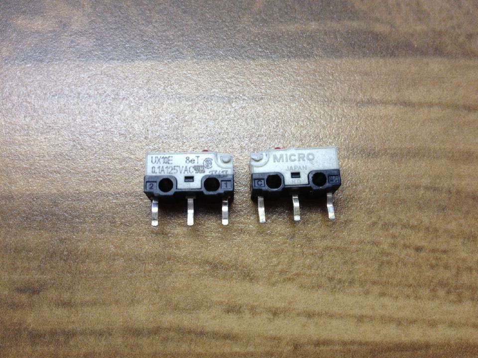 Japanese made UX10E MICRO red dot mouse micro switch gold contact game micro 0.1A125V
