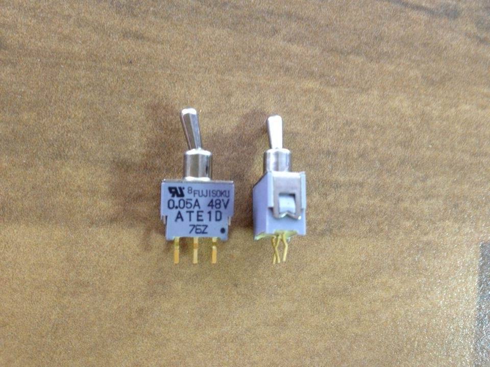 Fuji FUJISOKU ATE1D 0.05A 48V 76Z three gold toggle switch genuine original