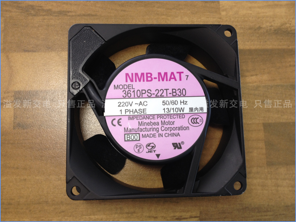 The original NMB Minebea 3610PS-22T-B30 axial flow fan cooling fan 200V 90X90X25MM