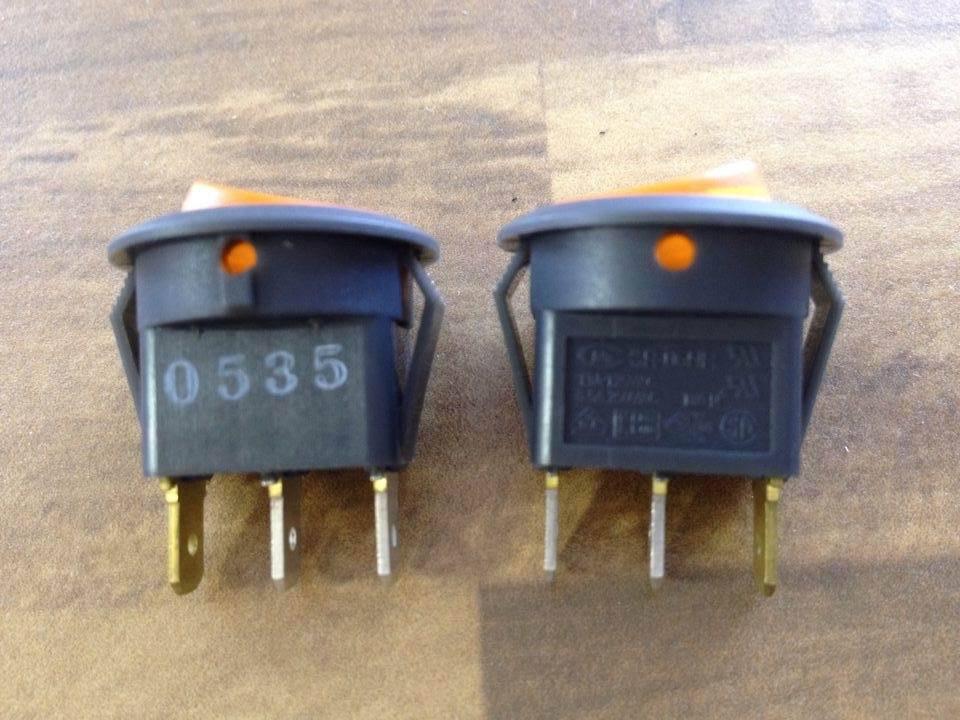 South Korea Merchant type switch SR-06NR rocker switch with lamp power 220V tripod