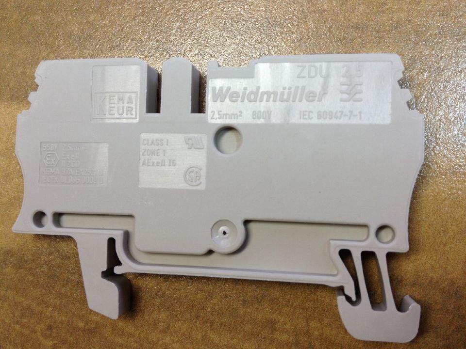 Original German Weidmuller Wade Miller ZDU2.5 straight terminal terminal terminal terminal
