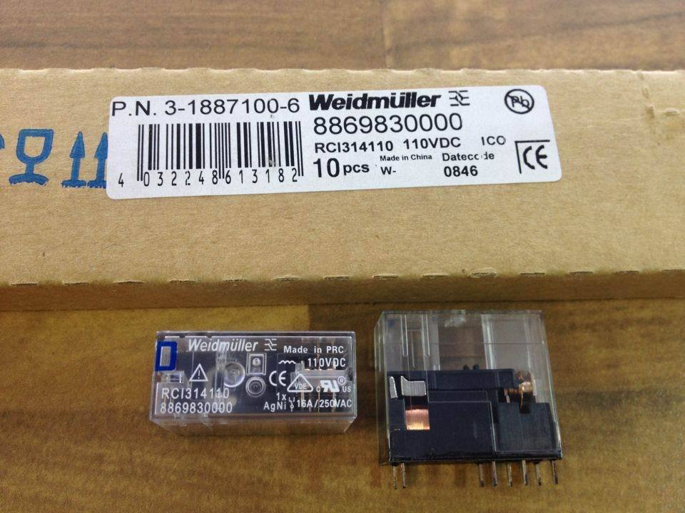 Weidmuller Wade Miller RC1314110 relay DC110V 8869830000 original authentic